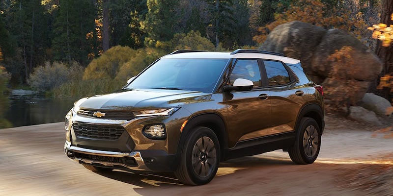 2022 Chevy Trailblazer on road